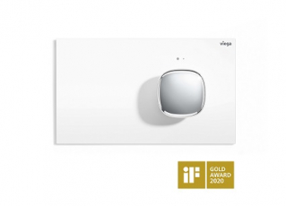 Zlatá cena na iF Design Award 2020: 78 designérských expertů z více než 20 zemí se shodlo na ocenění vynikající designérské práce na ovládací desce Visign for More 202 zlatou známkou iF Label (foto Viega).