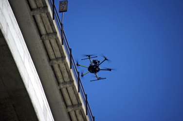 Obr. 1: Digitalizace objektu z dronu