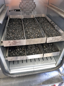 Obr. 1b: Sušení kameniva