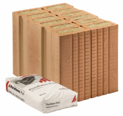 Porotherm TB Profi 38 poloviční a tenkovrstvá malta Porotherm Profi