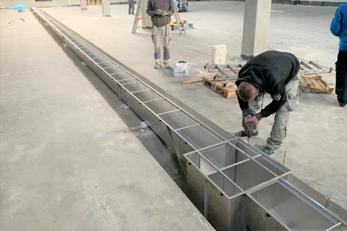 Nerezové odvodnění MEA ve stáčírně nápojů Bonny