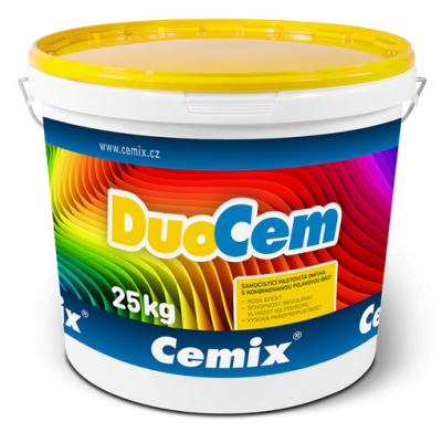 Tenkovrstvá omítka Cemix DuoCem v balení po 25 kg