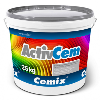 Tenkovrstvá omítka Cemix ActivCem v balení po 25 kg