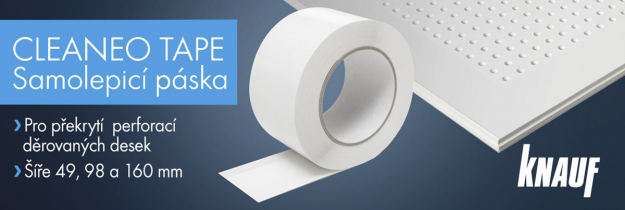 Další novinku je samolepicí páska Cleaneo Tape