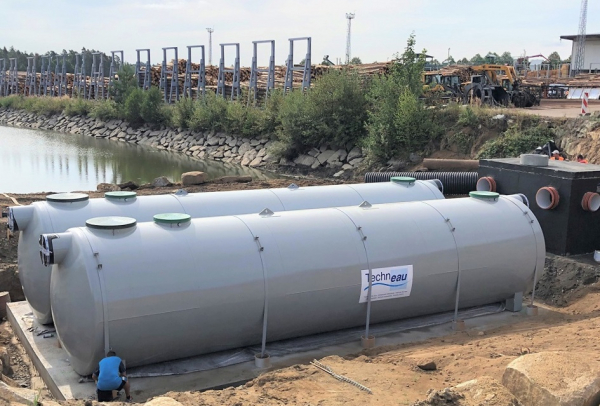 Čištění dešťových vod od ropných látek v areálu Pfeifer Holz