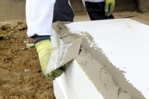 Nanášení lepicí hmoty Baumit StarContact