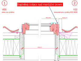 Použití lemování pro výměnu bez zásahu do původního ostění
