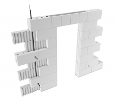 Obr. 2: Vedení elektroinstalací zdivem SENDWIX