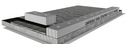 Obr. 3: Zakládání zdiva SENDWIX