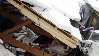 Spoj vaznice a odštípnutý horní pas po havárii