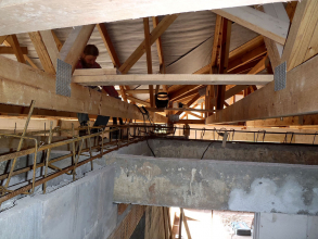 Dodatečné vodorovné ztužení objektu