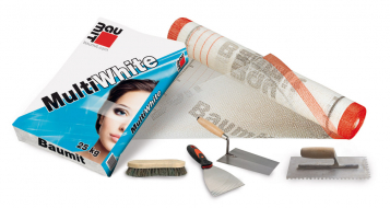 Baumit MultiWhite, sestava nářadí