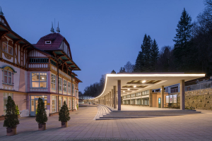 Luhačovická kolonáda s halou Vincentka se dočkala návratu do své původní podoby