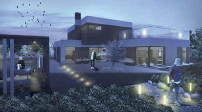 Kategorie Rodinný dům, odměna – Anuar Rachapov, SPŠ stavební a SOŠ stavební a technická Ústí nad Labem, vedoucí práce: Ing. Petr Bandas