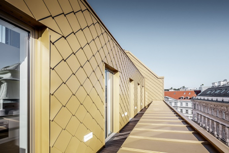 Zlatá vídeňská elegance - nová střecha pro Café Korb