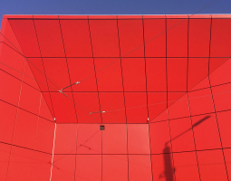 Detail spárořezu výjezdových vrat