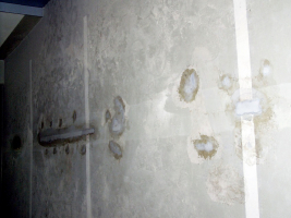 Obr. 7: Zatékání kolem prostupu