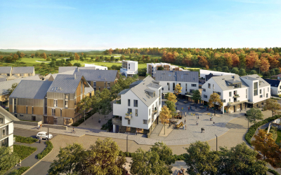 Obr. 8: Oaks Prague, vizualizace bytového domu na náměstí