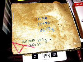 Obr. 6: Kontrola hmotnosti po osmiletém uložení