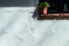 Kreativní technika zatírání štětkou – detail