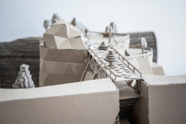 Stavba z vlnité lepenky (ilustrační foto)