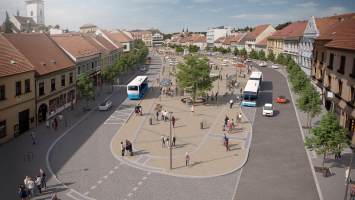 Návrh nové podoby Karlova náměstí v Třebíči zpracoval Ateliér RAW