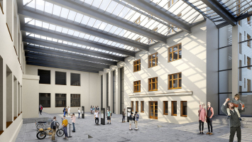 Vizualizace nové podoby Armádního muzea Žižkov