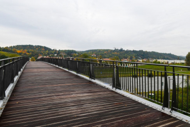 Nová lávka propojující pražskou Troju s Císařským (zdroj: TSK Praha)