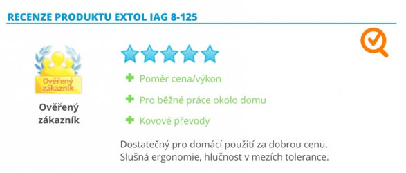 Recenze produktu Extol IAG 8-125