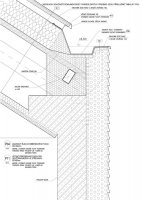 Obvodový zaatikový žlab