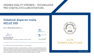 Známka kvality 2020 - diplom