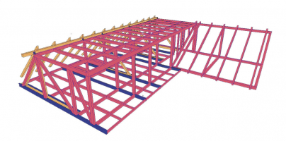 Schéma dřevostavby