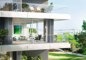 Díky bezprahovému přechodu u posuvného systému Schüco ASE 60 může jít každý obyvatel ven na svou terasu nebo balkon zcela samostatně (zdroj: Schüco CZ)