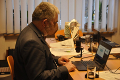 Přednášet s respirátorem je opravdu očistec – takže to bylo jediné místo, kde bylo možné být bez roušky nebo respirátoru