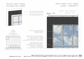 Detail řešení uliční fasády