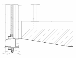 Uchycení stropní desky – původní řešení