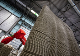 Detail vytištěné zdi