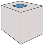 Obr. 1: Umístění atria vzhledem k budově