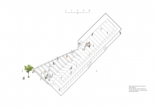 Axonometrie střechy amfiteátru