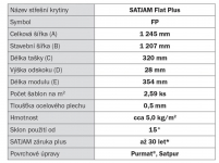 Ocelová střešní krytina SATJAM Flat Plus