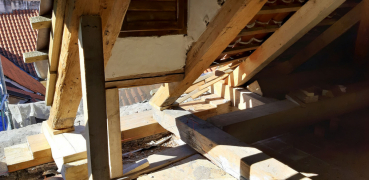 Obr. 14: Detail opravy krovu