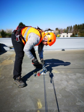 Montáž záchytného systému