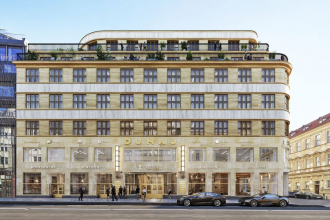 Palác Dunaj prochází v současné době kompletní rekonstrukcí. Objekt byl na rohu Národní a Voršilské ulice na Novém Městě v Praze postaven v roce 1930. Budovu ve stylu konstruktivismu navrhl pro pražské zastoupení rakouské pojišťovny Donau německý architekt Adolf Foehr, žák Jana Kotěry