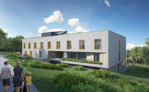 Vizualizace - exteriér (zdroj: Nadační fond Dům Ronalda McDonalda)