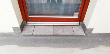 Obr. 7: Provedení obkladu vnějšího schodu