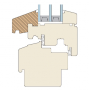 Dřevěná okna s originální dřevěnou okapnicí (zdroj: PKS okna)