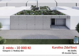 Rodinný dům - 2. místo: Karolína Zdařilová