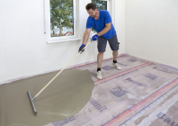 Aplikace Baumit Nivello na dřevěný podklad – aplikace stěrky v interiéru