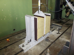 Experiment I, provedený na zvětšeném zdvojeném vzorku z MW s plochou 300x420 mm a tloušťkou 200 mm