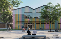 Vítězný návrh - detail budovy